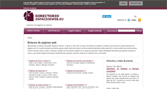 Desktop Screenshot of espaciosweb.eu
