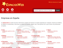 Tablet Screenshot of espaciosweb.net